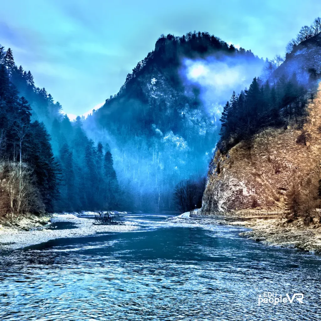 Misty Mountain Winding River