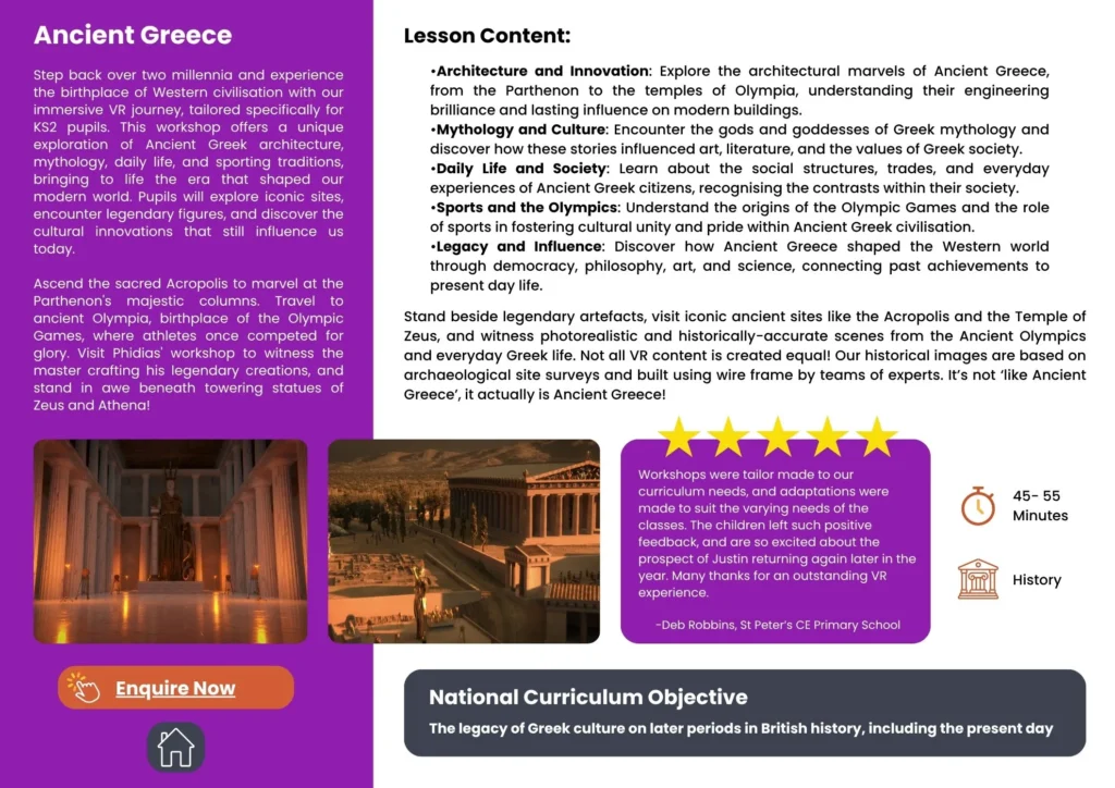 VR Workshops for Schools